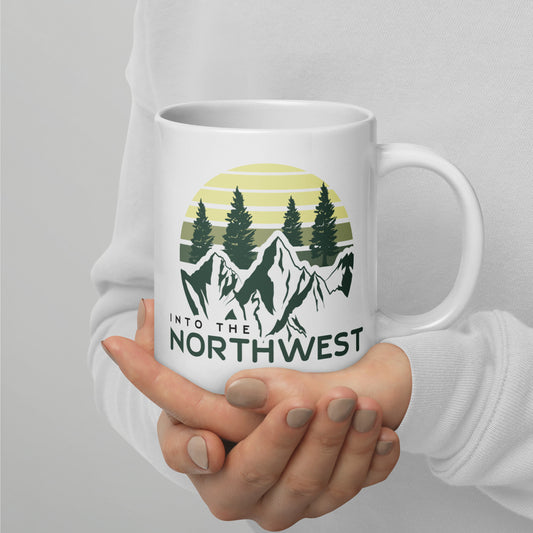 Into The Northwest - White glossy mug