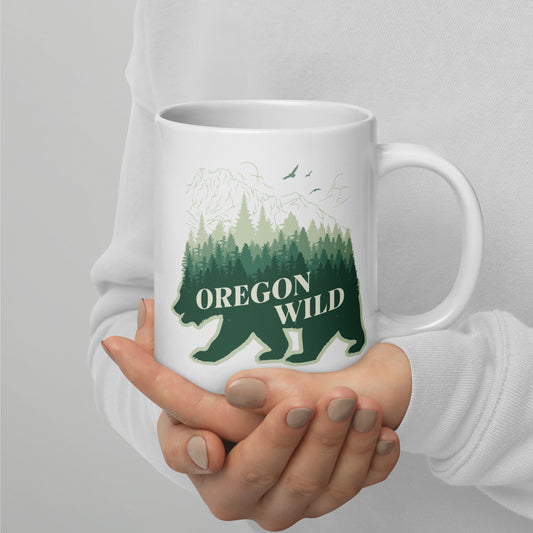 Oregon Wild - White glossy mug