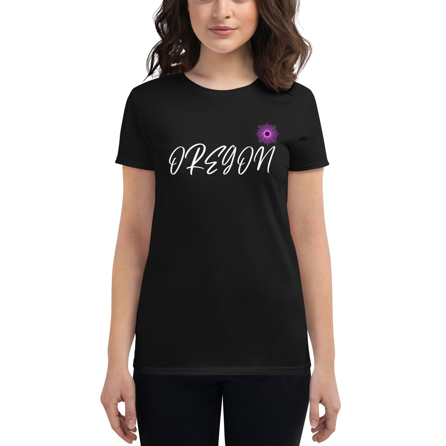 Oregon Star/Pink - Women's short sleeve t-shirt