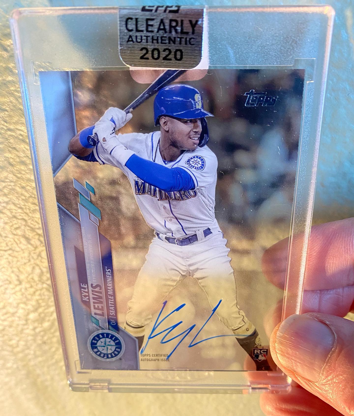 2020 Kyle Lewis Topps Clearly Authentic RC Auto Mariners